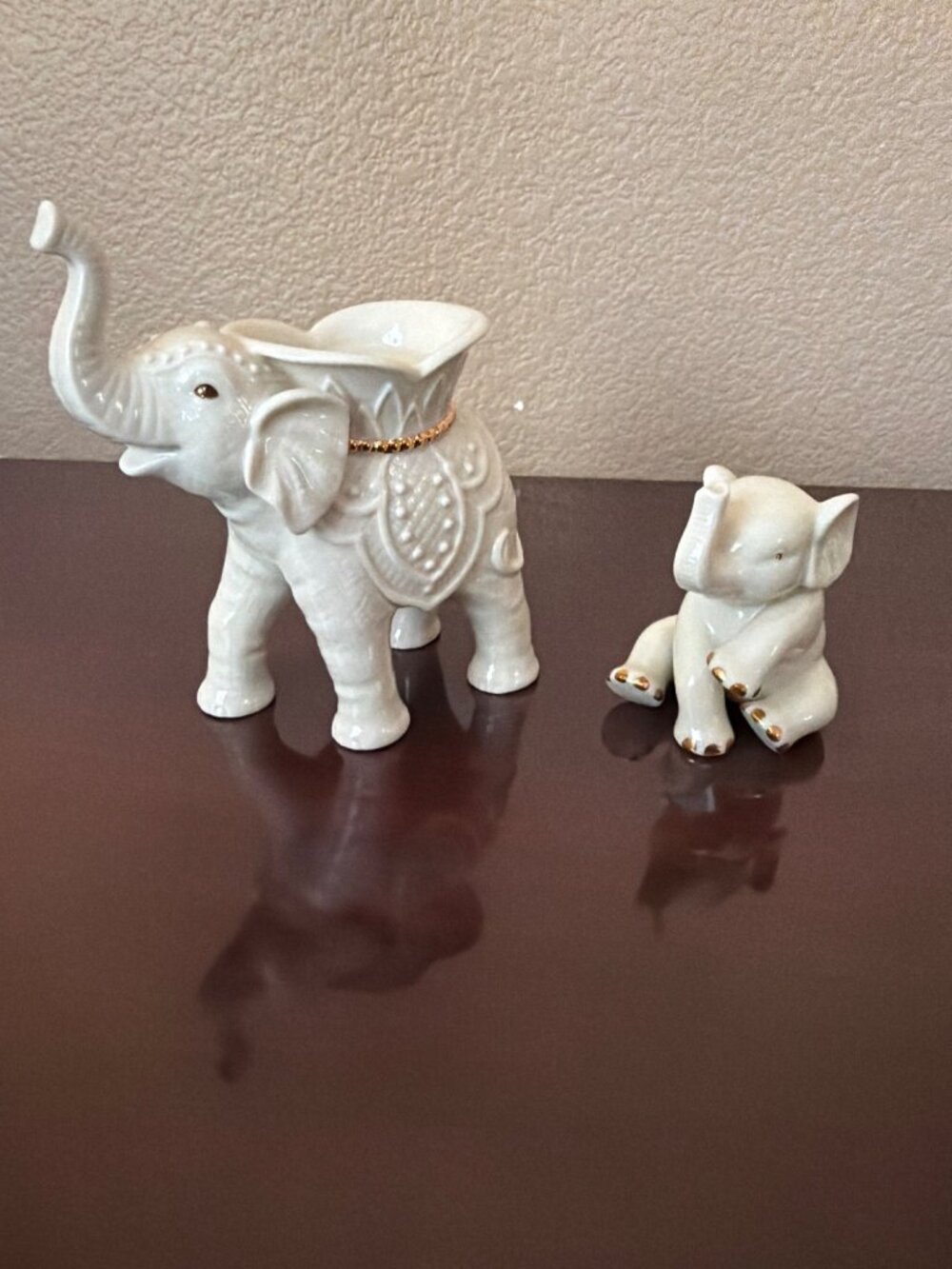 Vintage Lenox Home Decor Lot 8-Pieces Clock Elephants Dolphin Trinket Box Vase - Picture 6 of 17